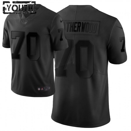 Maillot Las Vegas Raiders Alex Leatherwood 70 Nike Noir 2021 NFL Draft - Enfant